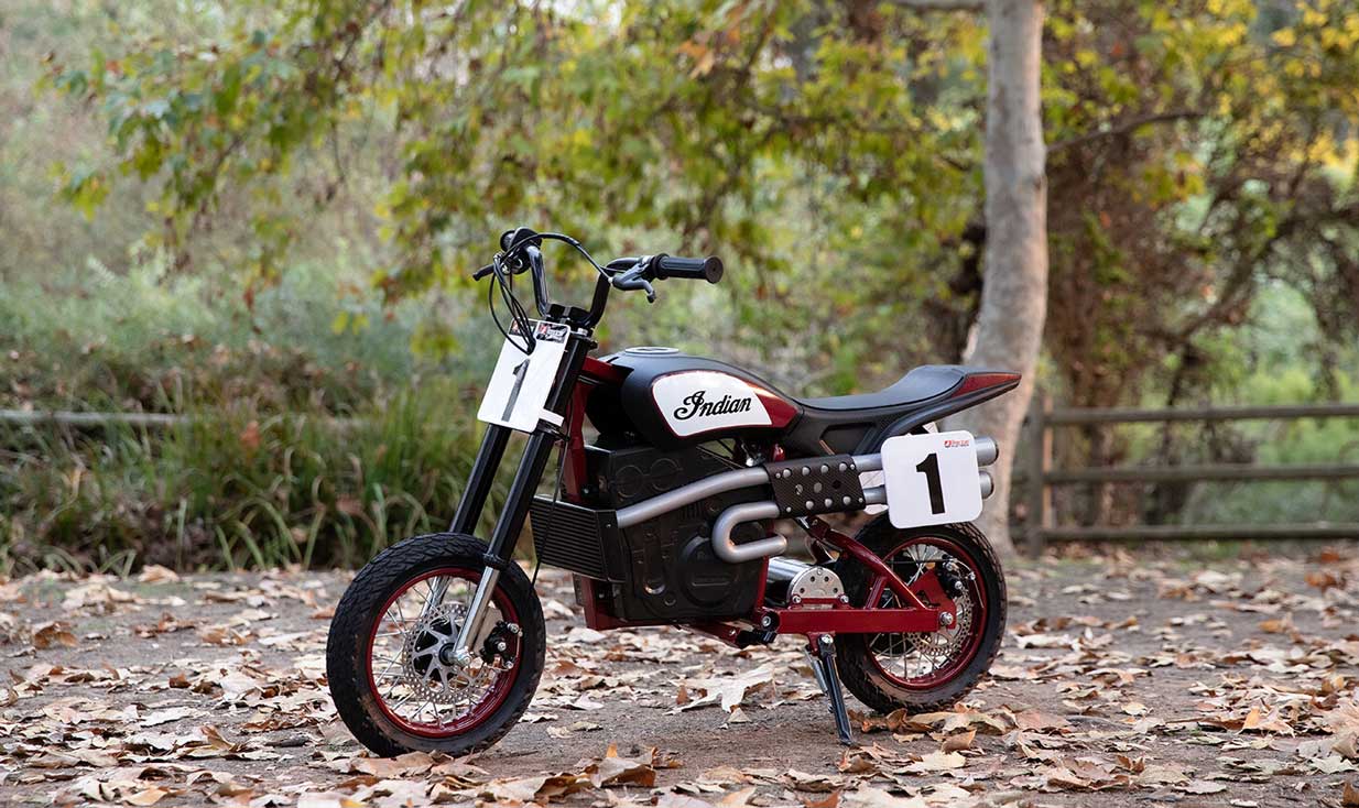 Indian eFTR Jr : une moto électrique pour enfants à petit prix
