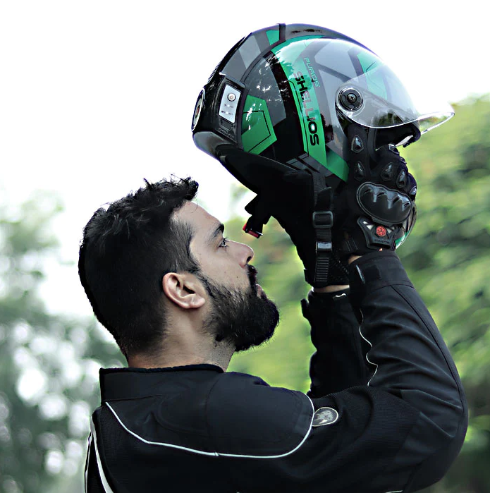 Shellios Puros - Casque de moto à 56 $ avec ventilateur intégré et filtre  HEPA