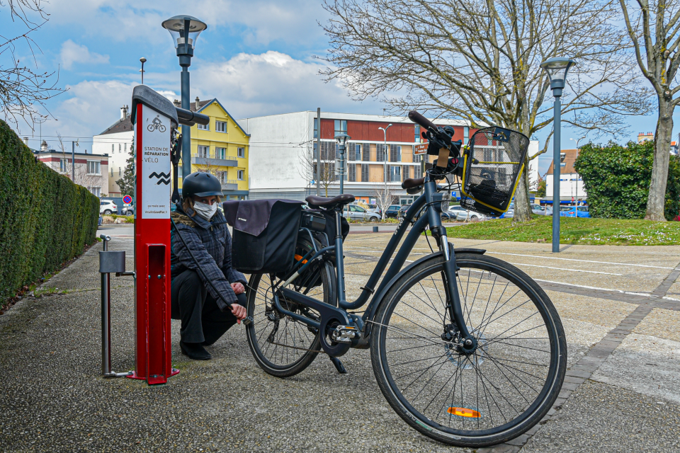 station gonflage vélo