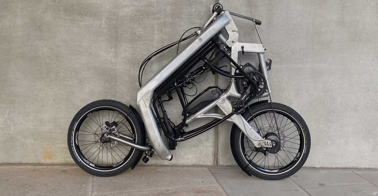 Ce vélo cargo électrique pliant s’emporte presque de partout