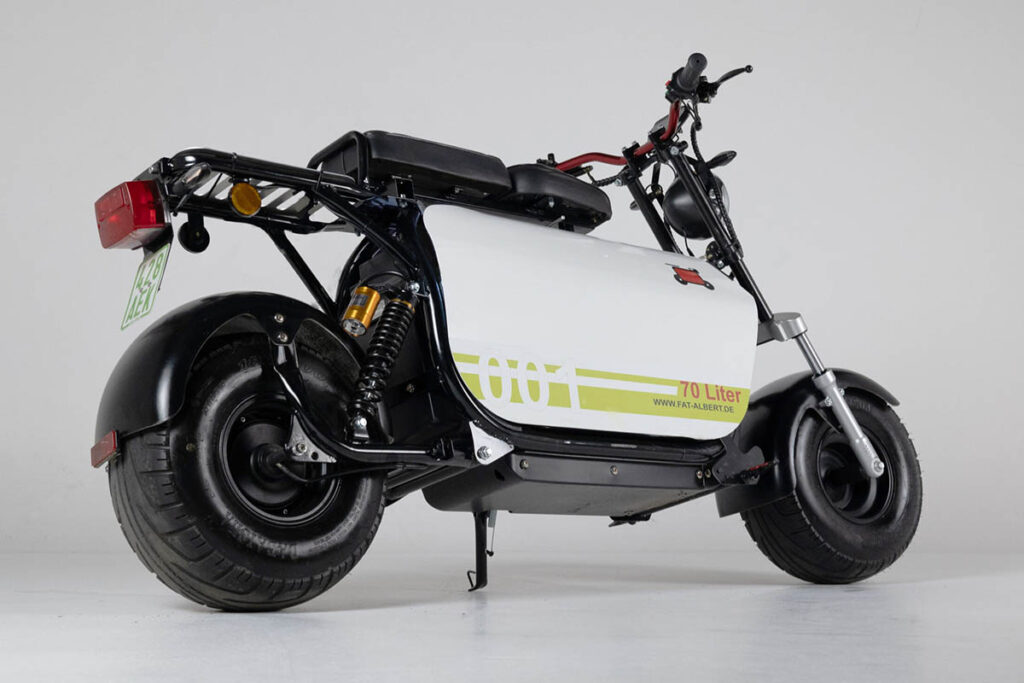 Fat-Albert : cet étonnant scooter électrique cache un rangement XXL