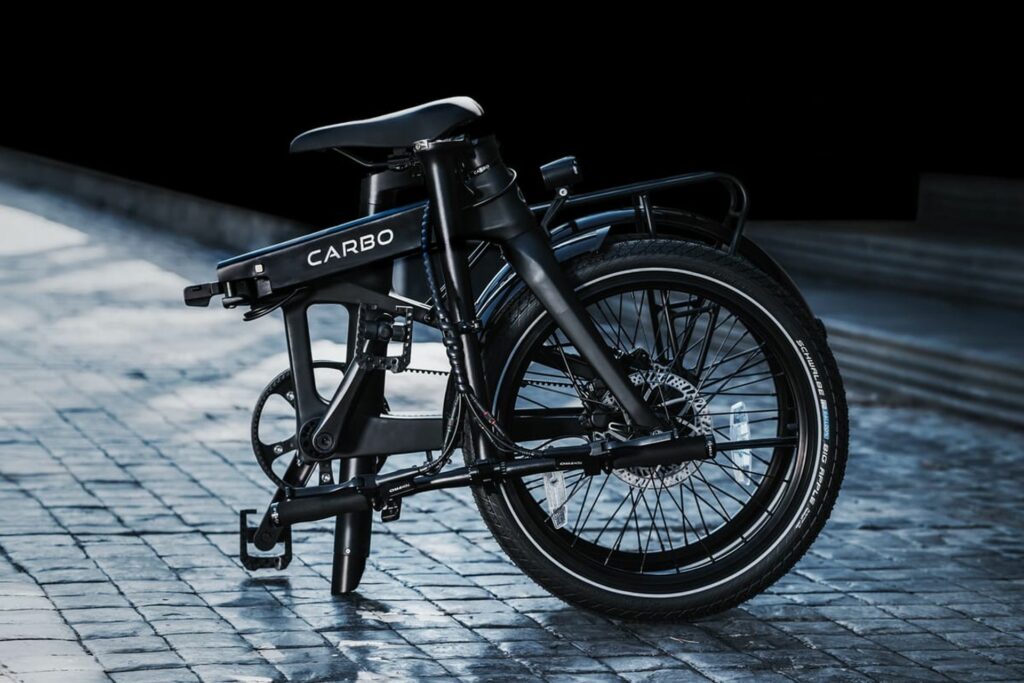 Carbo vélo pliant électrique carbone