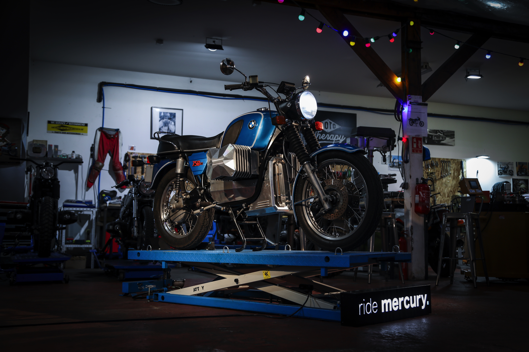 Rétrofit moto électrique : découverte de la Ride Mercury R01, la BMW R75 électrifiée