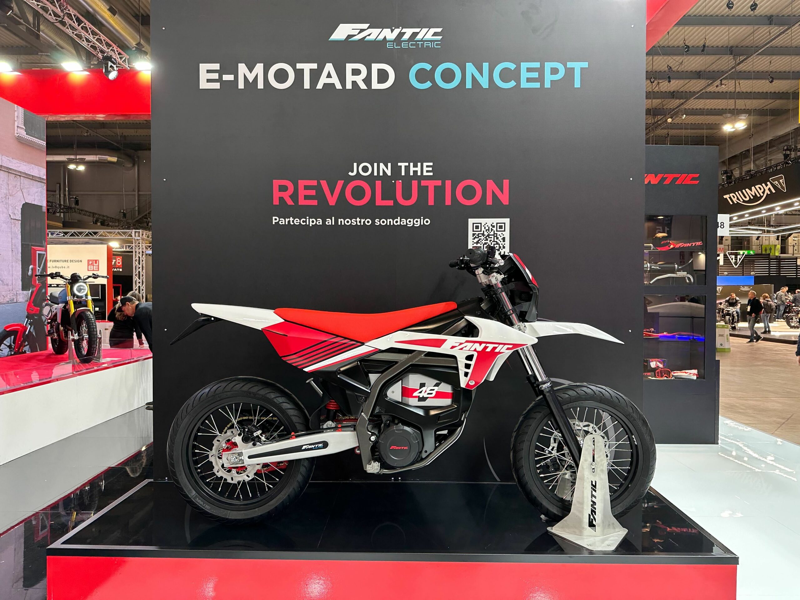 EICMA 2023 — Fantic présente sa première moto électrique