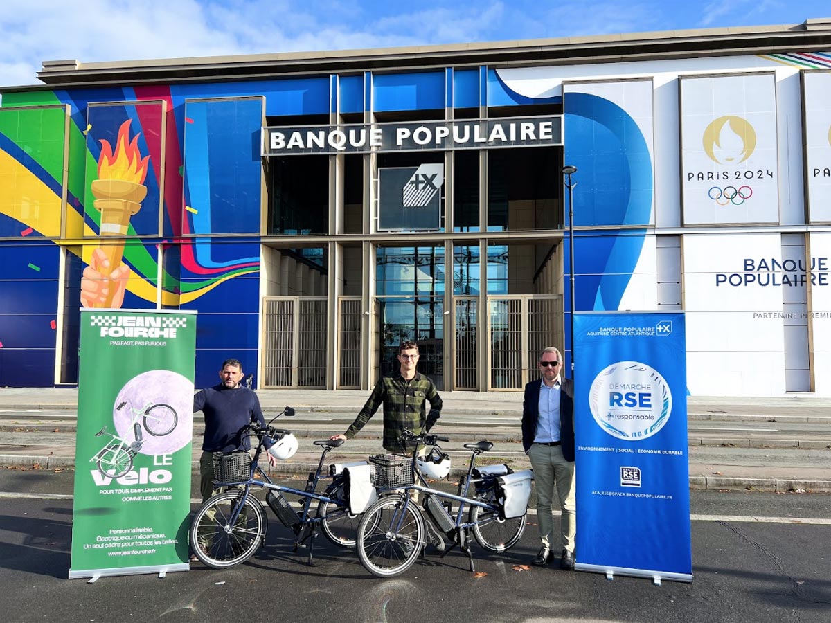 Vélos Jean Fourche à la Banque Populaire