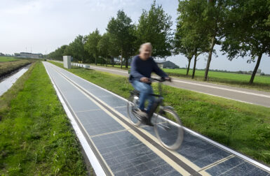 Installée aux Pays-Bas, cette piste cyclable solaire est 100 % française !