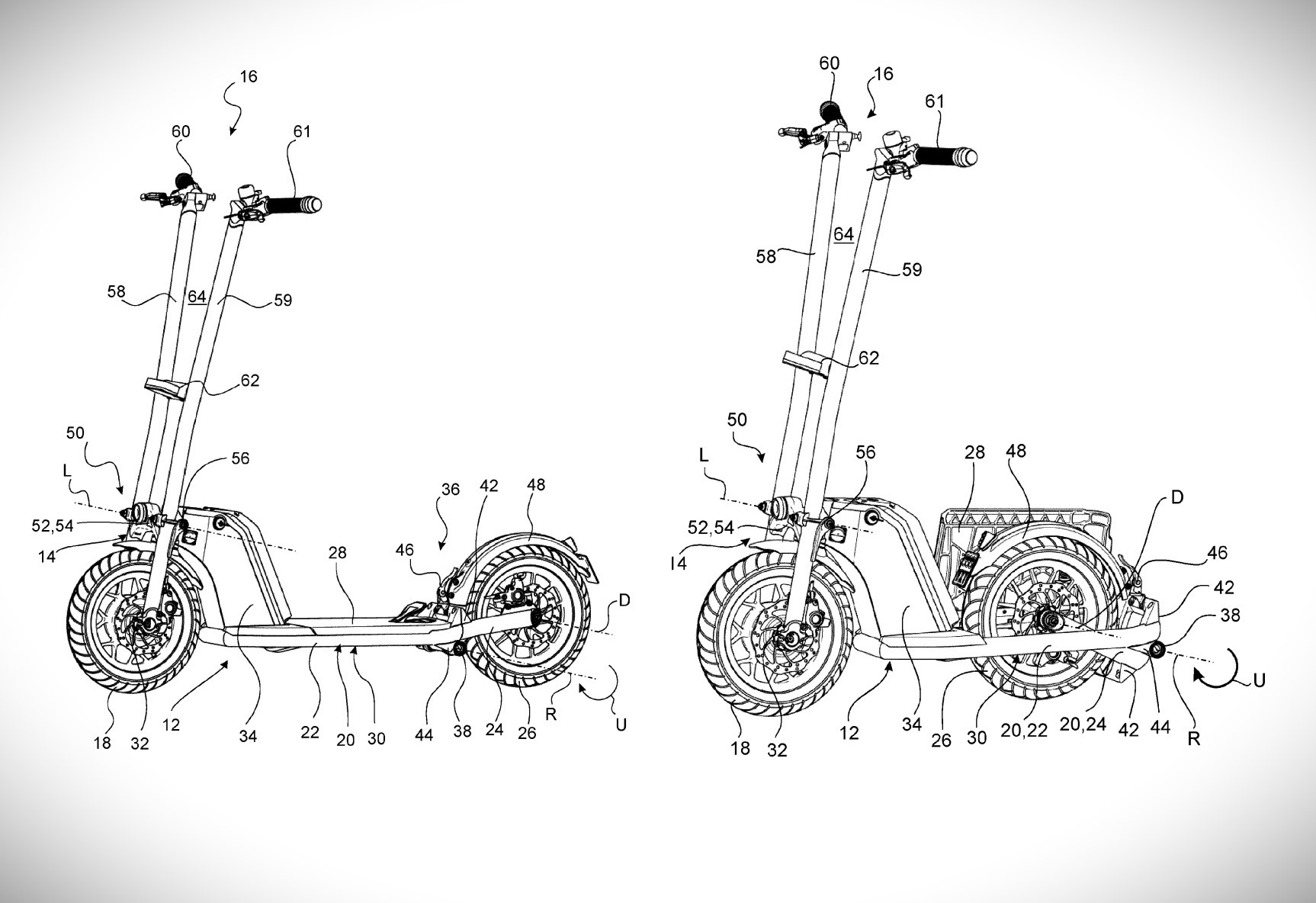 Trottinette électrique BMW brevet 2024