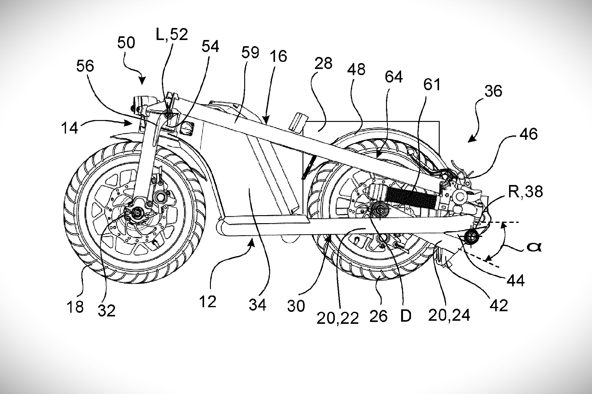 Trottinette électrique BMW brevet