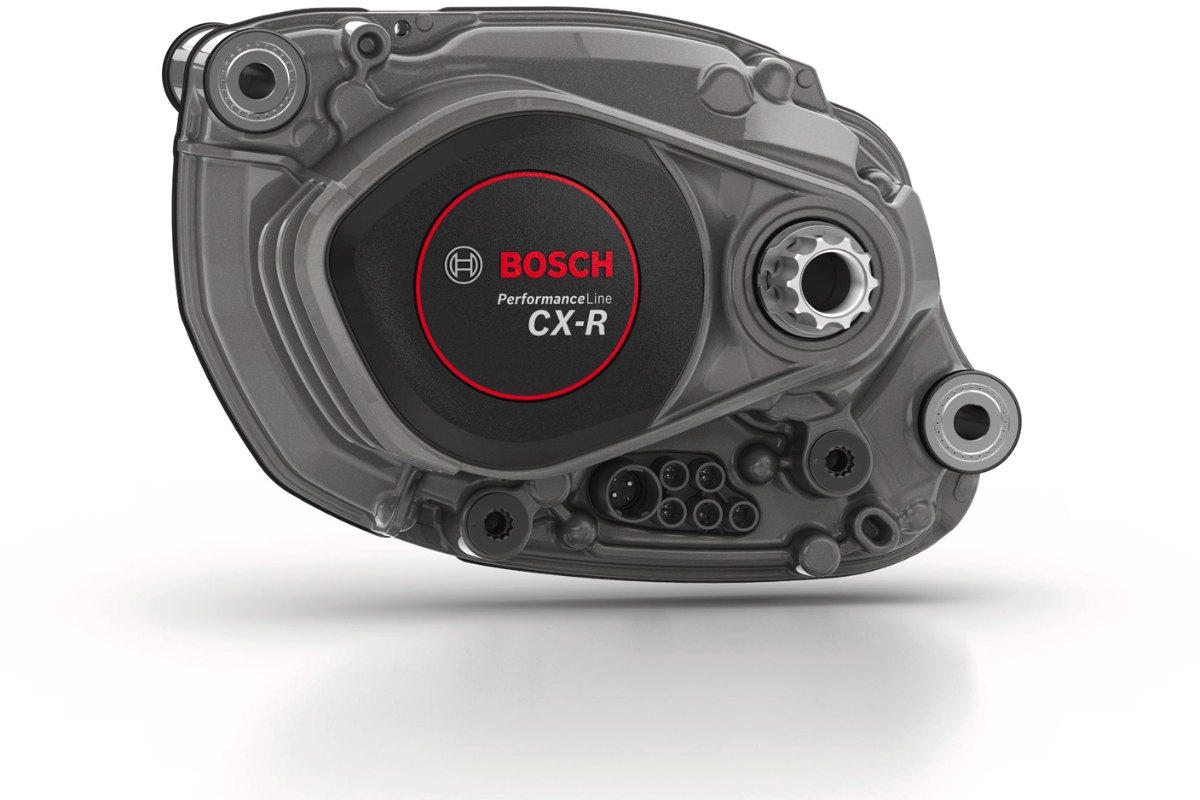 Moteur Bosch Performance Line CX-R (BDU386Y) de 100 Nm, Smart System, avec modes eMTB+ et Race.