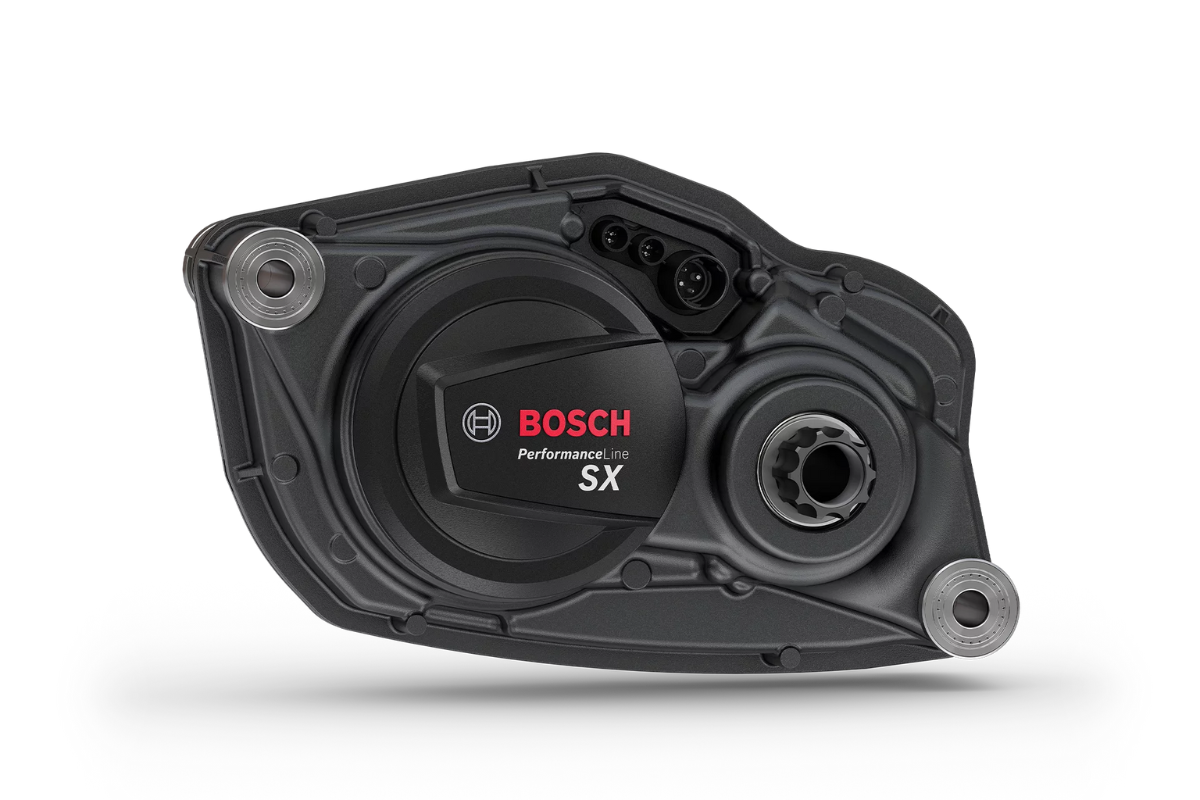 Le moteur léger Bosch Performance Line SX (BDU314Y) Smart System, mis à jour à 60 Nm, conçu pour le gravel électrique et le VTT light.