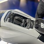 Honda WN7 sur le stand Honda à l’EICMA 2025, première moto électrique de série de la marque