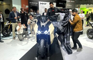 Le maxi-scooter électrique d’Ultraviolette fait sensation à EICMA